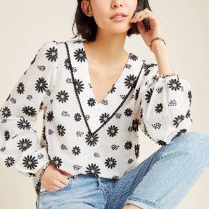 NWT Anthropologie Eva Franco Rita Floral Blouse